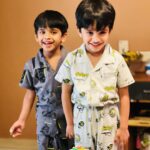 Bharath Instagram – Happy 5th birthday ma boys !! Five is fabulously, fantastically fun.. just like you both . Love you both to the moon and back 🥥. #happybirthday #aadhyan #jayden #fathersons #love