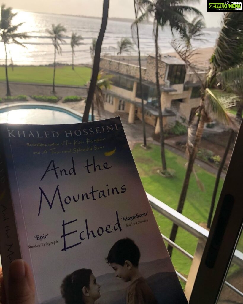 Bhumika Chawla Instagram - Reading …. And the mountains echoed … in the silence of the quiet afternoon with the sound of the waves and now into the early evening as the sun slowly gets ready to set … Reading is the most amazing thing that one can do … This makes me write .. The relation between an author and a book written by an author—— with a reader well , thousands of readers is just so deep … one book and so many relations with different people … some reading in their rooms , some while they fly in planes , some in trains while some read in buses … Some read while lying in the bed in the deep dark night .. so deeply a reader gets involved — in the imagination of the writers world —- it’s relation deep in itself ❤️ That’s for fiction and non fiction - well finished another book called the SOULFUL SIMPLICITY — @bemorewithless that had its impact on me and the relation was different .. ❤️
