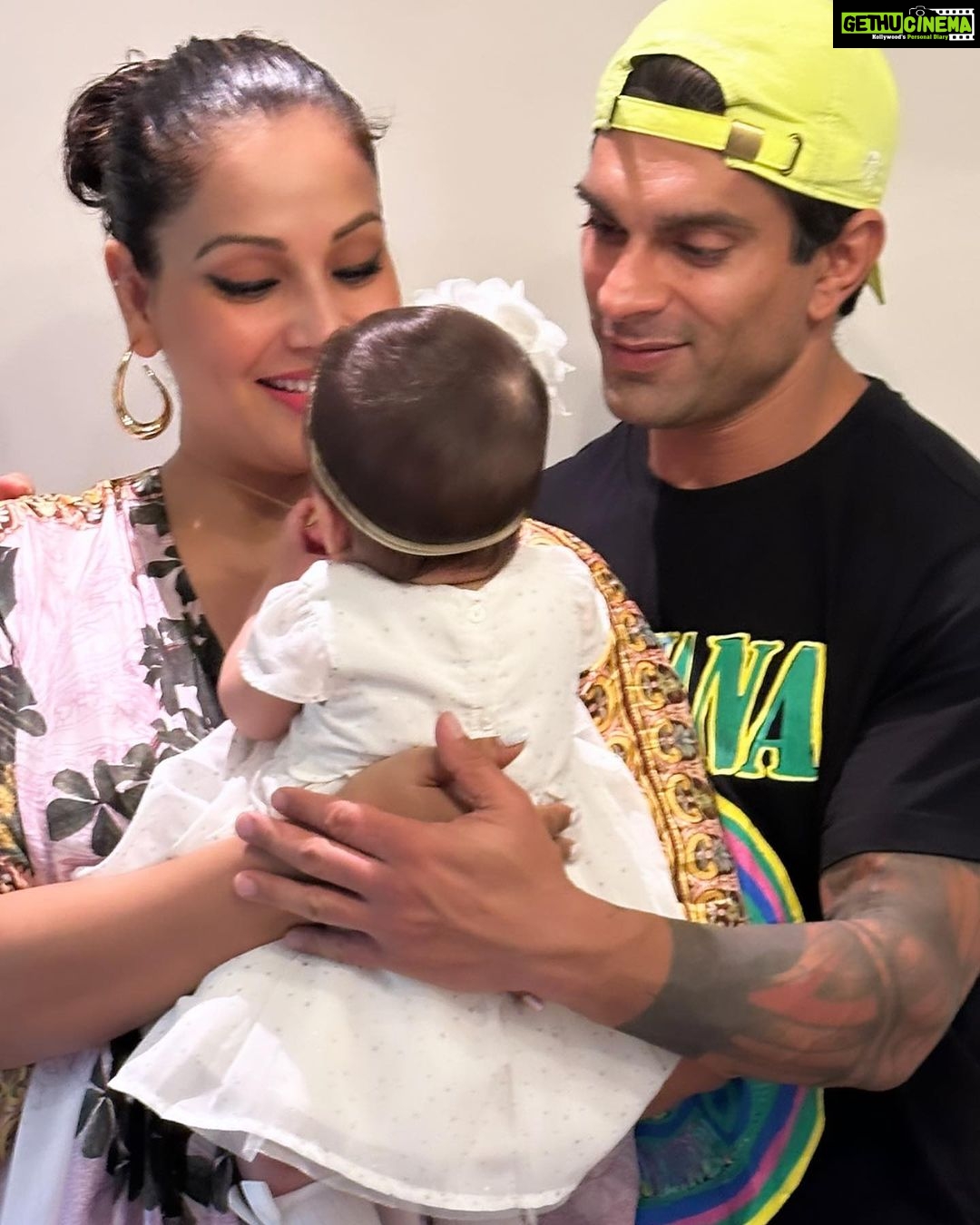 Bipasha Basu Instagram - Celebrating our baby girl’s 8th month birthday ❤️🧿 #monkeylove #devibasusinghgrover