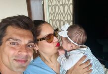 Bipasha Basu Instagram - My whole world in a picture ❤️🧿 #monkeylove #mylife #myheart #myworld #daughterlove #hubby