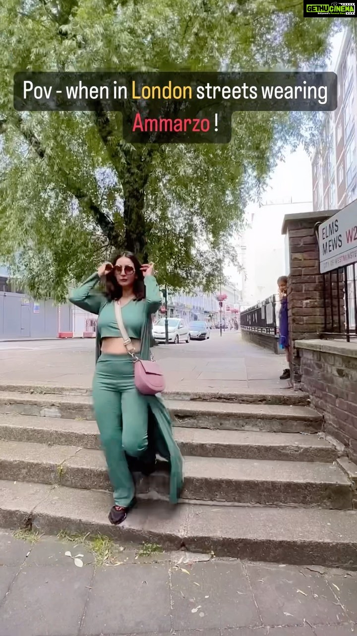Chahatt Khanna Instagram - Be your own kinda beautiful ! @ammarzofashion #travel #london #uk #fashion #ammarzo #ck #streets #chahattkhanna #ammarzofashion