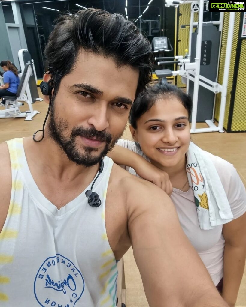 Chandan Kumar Instagram - Gym partner is back.. @iam.kavitha_official ❤