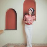 Chandini Chowdary Instagram - Romanticizing my life like I’m in a Wes Anderson film. Photography: @shaktismaran Styling: @aishwarya128 MUAH: @saikrishnabandari assisted by @crafted_hair_by_her Location: @hog_india #wesanderson