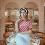 Chandini Chowdary Instagram - Romanticizing my life like I’m in a Wes Anderson film. Photography: @shaktismaran Styling: @aishwarya128 MUAH: @saikrishnabandari assisted by @crafted_hair_by_her Location: @hog_india #wesanderson
