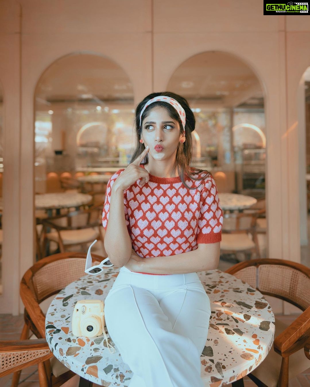 Chandini Chowdary Instagram - Romanticizing my life like I’m in a Wes Anderson film. Photography: @shaktismaran Styling: @aishwarya128 MUAH: @saikrishnabandari assisted by @crafted_hair_by_her Location: @hog_india #wesanderson