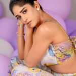 Chandini Chowdary Instagram - 🍬 Concept & Styling: @impriyankasahajananda Shot by: @rj_weddingfilms Outfit: @thevoguenaari Accessories: @kushalsfashionjewellery Makeup & hair: @sanjumakeupartistry Decor @dreamy_eventz