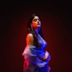 Chandini Chowdary Instagram - The song of Ice & Fire Concept & Styling: @impriyankasahajananda Shot by: @rj_weddingfilms Outfit: @thevoguenaari Accessories: @kushalsfashionjewellery Makeup & hair: @sanjumakeupartistry