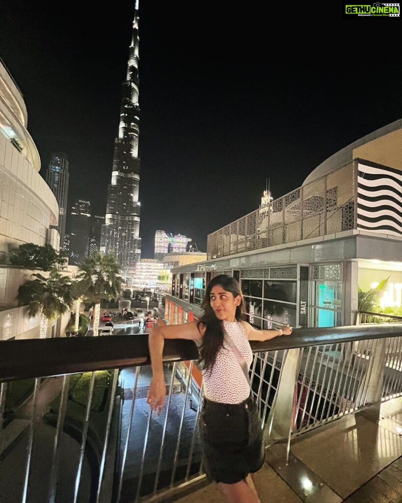 Chandini Chowdary Instagram - Night & Day with Mr @burjkhalifa #dubaidiaries #dubai #burjkhalifa Burj Khalifa,Dubai,U.A.E