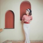 Chandini Chowdary Instagram - Romanticizing my life like I’m in a Wes Anderson film. Photography: @shaktismaran Styling: @aishwarya128 MUAH: @saikrishnabandari assisted by @crafted_hair_by_her Location: @hog_india #wesanderson