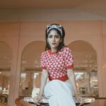 Chandini Chowdary Instagram - Romanticizing my life like I’m in a Wes Anderson film. Photography: @shaktismaran Styling: @aishwarya128 MUAH: @saikrishnabandari assisted by @crafted_hair_by_her Location: @hog_india #wesanderson
