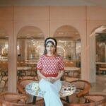 Chandini Chowdary Instagram - Romanticizing my life like I’m in a Wes Anderson film. Photography: @shaktismaran Styling: @aishwarya128 MUAH: @saikrishnabandari assisted by @crafted_hair_by_her Location: @hog_india #wesanderson