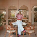 Chandini Chowdary Instagram - Romanticizing my life like I’m in a Wes Anderson film. Photography: @shaktismaran Styling: @aishwarya128 MUAH: @saikrishnabandari assisted by @crafted_hair_by_her Location: @hog_india #wesanderson