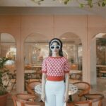 Chandini Chowdary Instagram - Romanticizing my life like I’m in a Wes Anderson film. Photography: @shaktismaran Styling: @aishwarya128 MUAH: @saikrishnabandari assisted by @crafted_hair_by_her Location: @hog_india #wesanderson
