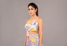 Chandini Chowdary Instagram - 🍬 Concept & Styling: @impriyankasahajananda Shot by: @rj_weddingfilms Outfit: @thevoguenaari Accessories: @kushalsfashionjewellery Makeup & hair: @sanjumakeupartistry Decor @dreamy_eventz