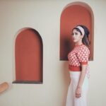 Chandini Chowdary Instagram - 🍓 Photography: @shaktismaran Styling: @aishwarya128 MUAH: @saikrishnabandari assisted by @crafted_hair_by_her Location: @hog_india #wesanderson