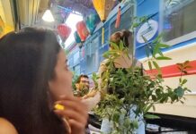 Chandini Tamilarasan Instagram - Traveling😍 It leaves you speechless, then turns you into a storyteller 😍❤️ Thank you @railwaycafehanoi for the amazing food Travel partner @nanda_offl 😜😜 #vietnam #hanoirailwaycafe #hanoitrainstreet #vacay #vacation #holiday2023 #chandinitamilarasan #chandini #hanoi #photodump Hanoi Train Street