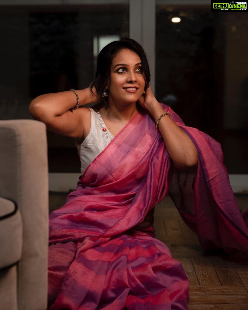 Chandini Tamilarasan Instagram - She wrapped herself in confidence, and the saree enhanced her aura 😍 📸 @irst_photography ✨ Mua @mua_supriya ✨ Hairstylist @lakshana_hairstylist ✨ Assisted by @ramanna386 ✨ #chandinitamilarasan #chandini #actresschandini #photoshoot #friday #fridayvibes #love #vibes #weekendvibes #weekend #kollywood #tollywood #tollywoodactress #weekendmood Chennai, India