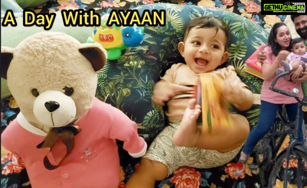 Chandra Lakshman Instagram - Ayaan's vlog Out Now!! Thanks for all your love🫰👨‍👩‍👧 Link in bio #moongirl #ayaan #Toshshots