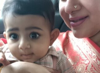 Chandra Lakshman Instagram - Daily dose of sweetness 🧿🫰 #perksofmotherhood #unconditionallove #lifeisbeautiful #blessed #love #mybaby #ayaan