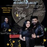 Chandra Lakshman Instagram - 🏵️WISHING ALL YOU WONDERFUL PEOPLE A VERY HAPPY AND PROSPEROUS VISHU🏵️ Watch this space for more updates💫 @tosh.christy @saanand_george #Toshshots #youtube #channel Kochi, India