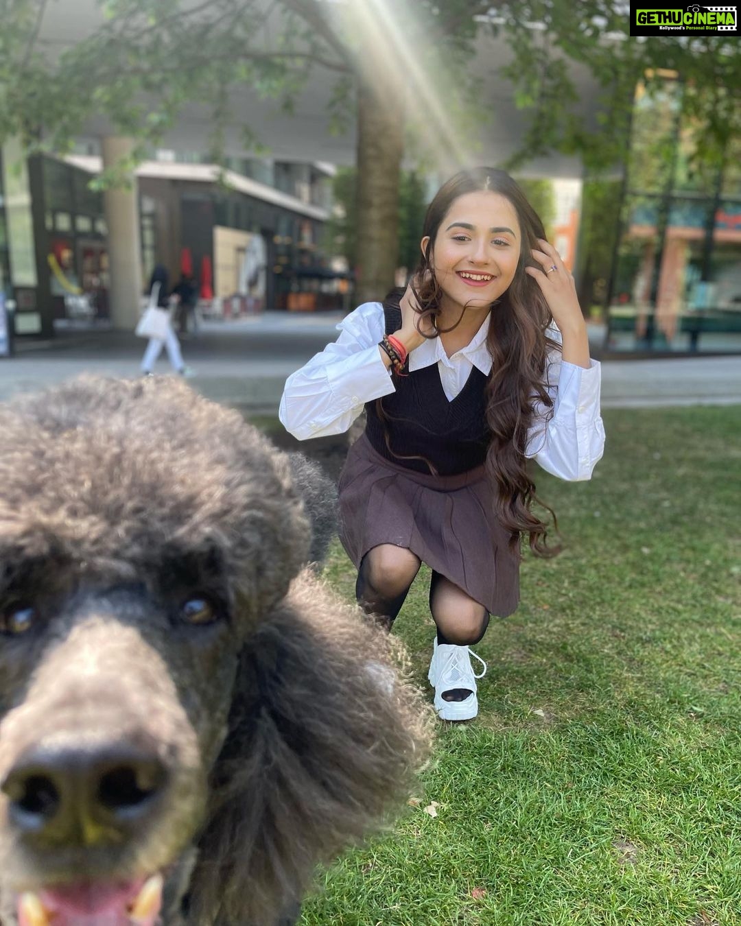 Debattama Saha Instagram - 🐾Stay Paw-sitive🐩🦮🦴🐕🦺 Also this was the best photobombing partner I could ever find! Swipe till the last click! . . . . . . . #paws #pawsome #positivity #positivevibes