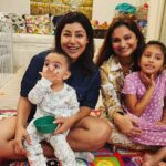Debina Bonnerjee Instagram – Here we go… we have come a long way mumma .. and we still go strong 💪 
 Tried capturing from us to all of us….a few were missing though. Some blurred pictures to some clumsy poses makes the real us. @dimpy_g ( only love to you) keep inspiring with your simplicity ✨️ ❤️ Dubai, United Arab Emirates