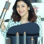 Debina Bonnerjee Instagram - A blessing for my short hair✨ Super easy and quick to use when you don’t have time for the salon ( mom problems ) Introducing the Dyson Airwrap- your salon at home 👌🏻 @dyson_india #DysonIndia #DysonHair #DysonAirwrap #Gifted