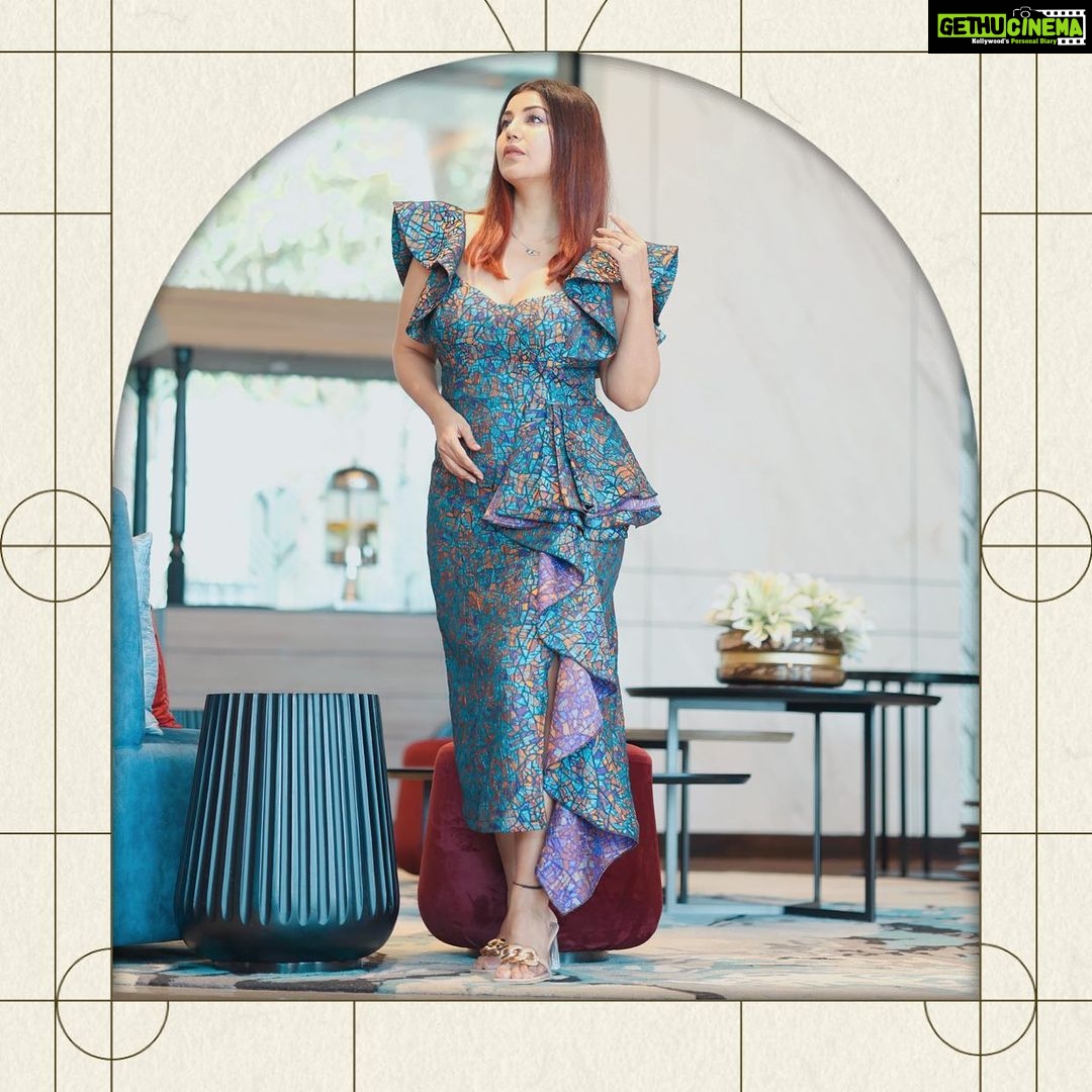 Debina Bonnerjee Instagram - Me to Me : #KeepGlowing 🥰✨ . Styled by: @stylebysugandhasood × @teamsugandhasood Assisted by: @styleitupwithmicheala Outfit: @meeamifashion Jewellery- Earrings: @rubans.in × @oakpinionpr 📸: @sk_.click Location : @fairfieldbymarriottmumbai . . #debinabonnerjee #love #glow