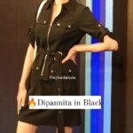 Dipannita Sharma Instagram - Gorgeous in Black #dipannitasharma Slaying in Black at #Bawaal Special Screening . . . . . #dipannitasharma #dipannita #bawaal