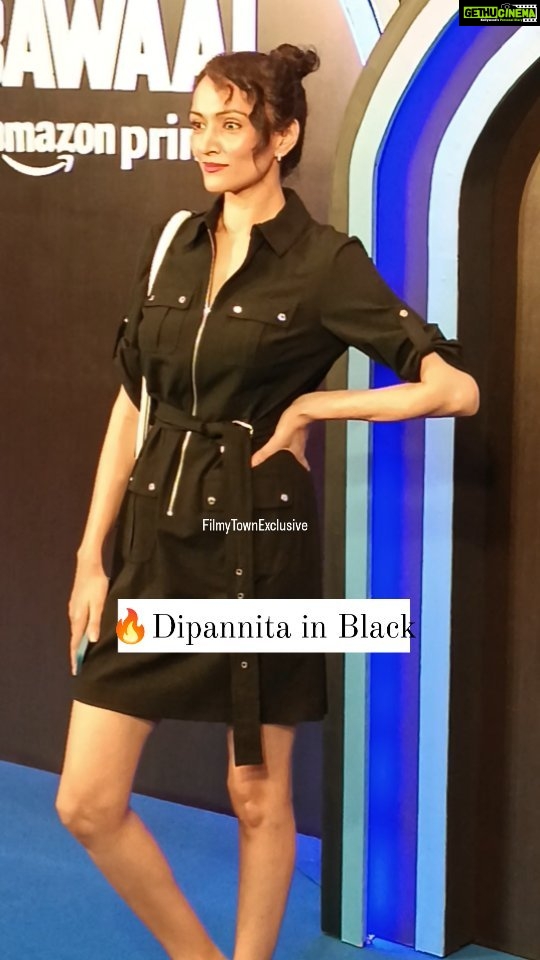 Dipannita Sharma Instagram - Gorgeous in Black #dipannitasharma Slaying in Black at #Bawaal Special Screening . . . . . #dipannitasharma #dipannita #bawaal