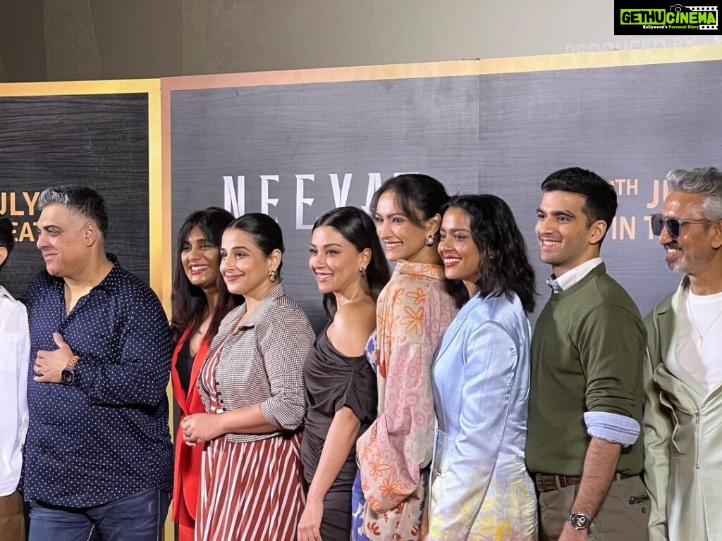 Dipannita Sharma Instagram - Promotions/press con photos/video … Such a bunch ! Neeyat in theatres now … ♥️ P.S - off sync boomerangs are the best though 😁 @abundantiaent