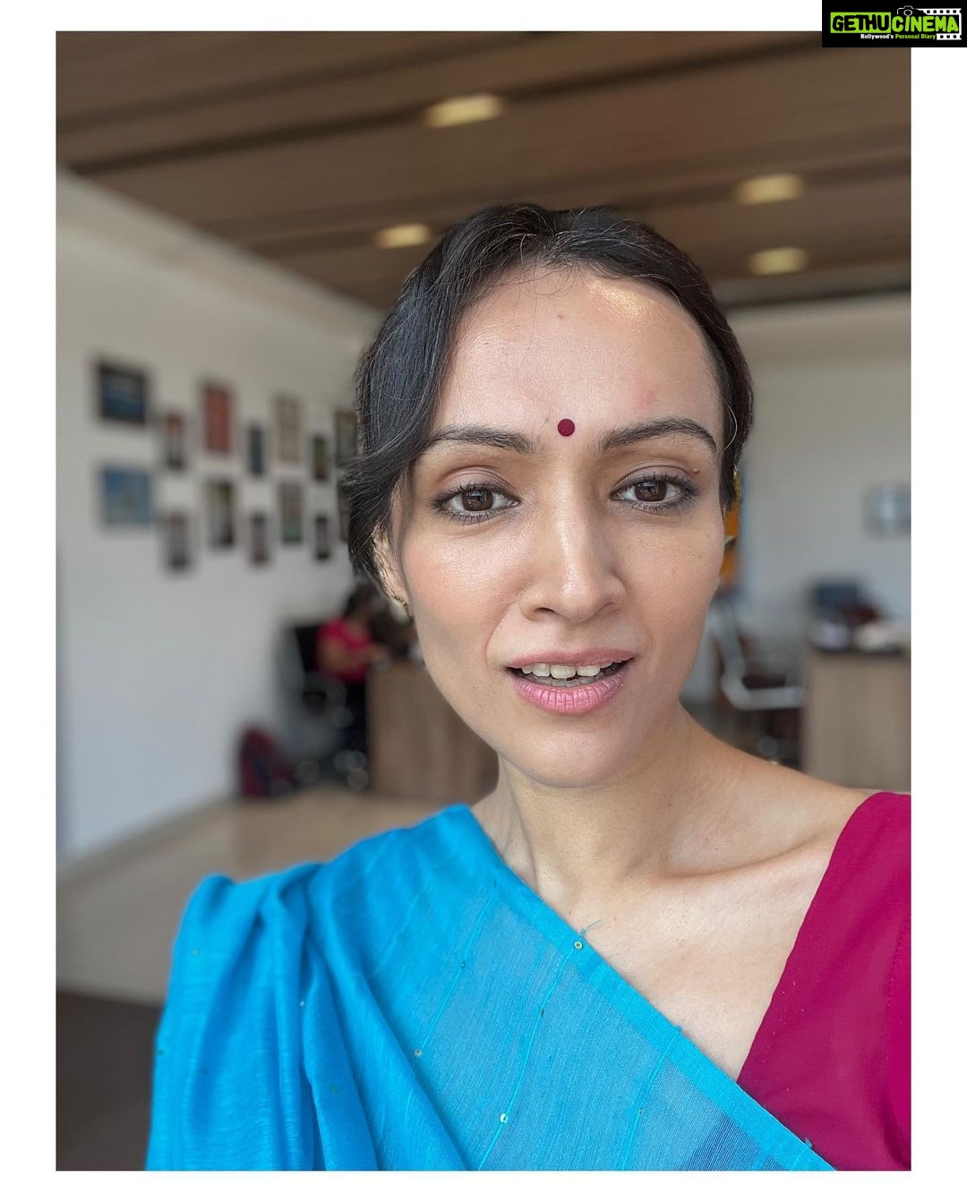Dipannita Sharma Instagram - 🩵 A new character … Calm amidst the chaos … the absolute fun of being an actor ! More on this … #shortfilm #workmode