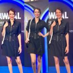 Dipannita Sharma Instagram - At the screening of #Bawaal last evening . A gem not to be missed with some stunning performances … Streaming/releasing 21st July on #amazonprimevideo worldwide ♥️ Thank you @manishmenghaniofficial @parulmenghaniofficial for a lovely evening ! @smritikiran @aratikadav so glad we could be the ‘riotous’ front benchers together… 😁 @ronnie.lahiri we better catch up soon … #varundhawan so good to see you in person after ages & such a delightful performance. #atthemovies #screenings #inblack