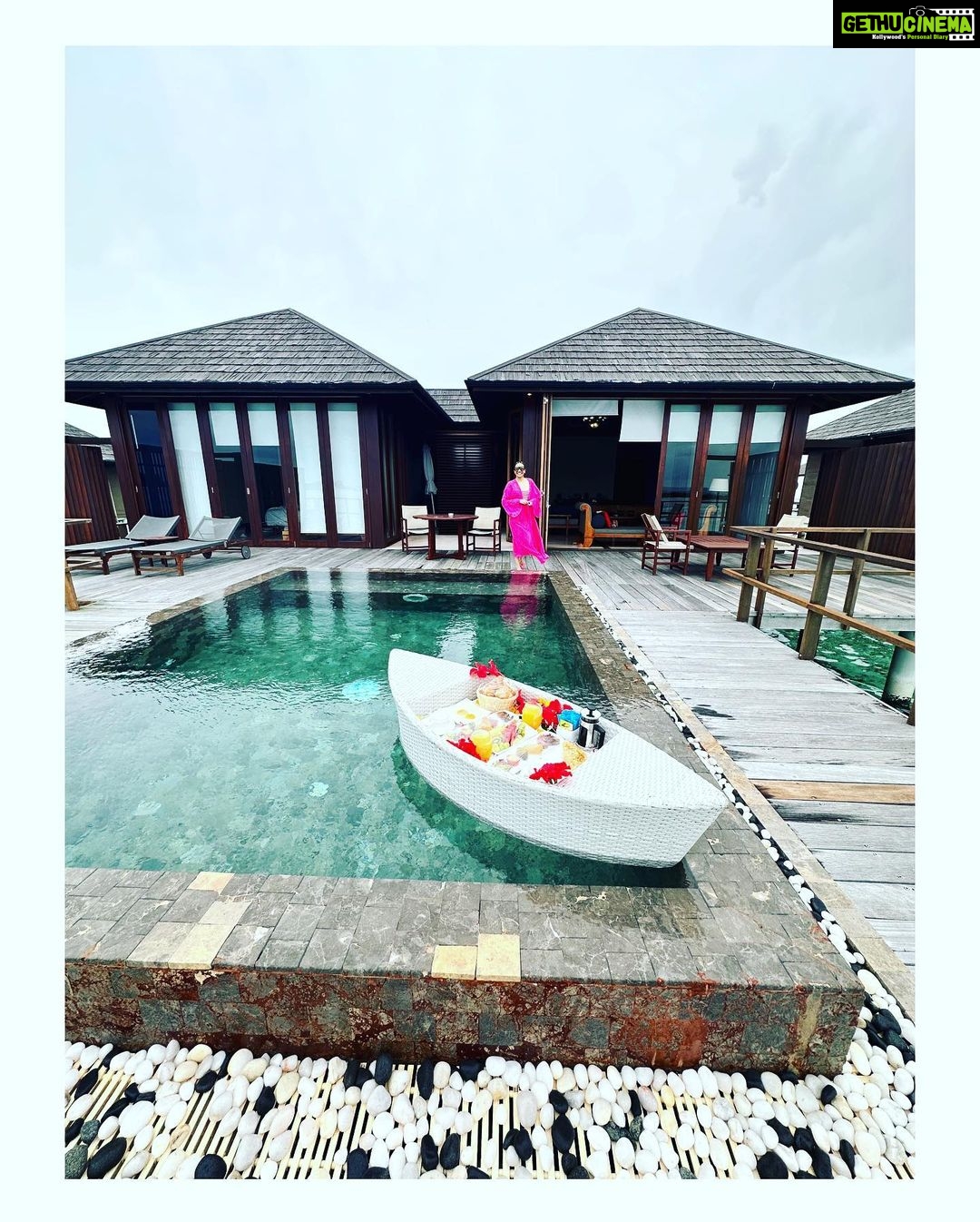 Divyenndu Instagram - Breakfast is served!!! ❤️ @astoryofonesown_ Villa Nautica, Maldives
