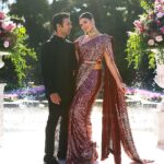 Elnaaz Norouzi Instagram - A moment that will stay with us forever ❤️ #LeilaShirazi and #SarfarazKhan 😍 Share your favourite wedding photos with us using #MadeInHeavenOnPrime, tag @madeinheaventv & @primevideoin and wait for the big surprise ✨ #MadeInHeavenOnPrime S2, watch now. @excelmovies @tigerebabyofficial @manishmalhotra05 @manishmalhotraworld Mumbai, Maharashtra