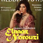 Elnaaz Norouzi Instagram - On the March/April Cover of @weddingvows.in ✨ WV CEO: @itsme_daksh Team WV: @farvi_wadhwa Stylist: @sshorewala @styledbyakriti Photographer: @munjalgandhi @wedostudio.mumbai Hair & Make Up: @ankitamanwanimakeupandhair @farah_kadkotra Outfit: @kalighataindia Jewellery: @rarejewels.arankalegacy Location: @roofberriesbandra, @maverick.communication01 #indian #wedding #lehenga #elnaaznorouzi