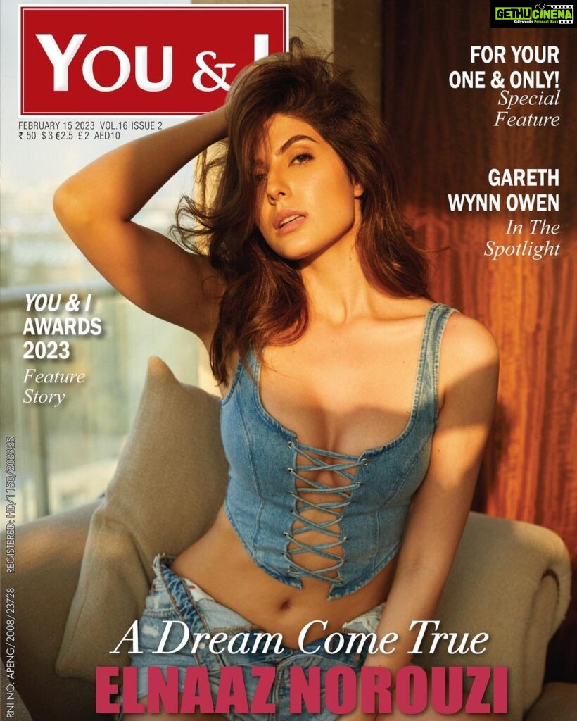 Elnaaz Norouzi Instagram - On the Cover of @youandimag February 💕 Grab your copies 15 th February onwards to read how I’ve made my Dreams come true 💯 Also!!!!! you can get this issue signed by me to your doorstep , we’ll choose 5 people who can answer this question : What do you know about my journey as an actor ?? 😍 📸 @keegancrasto @publicbutterindia 💇‍♀️💄 @ankitamanwanimakeupandhair 👗 @sohail__mughal___ @stylingbyvictor Mumbai, Maharashtra
