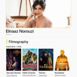 Elnaaz Norouzi Instagram - From being a part of the Most Popular Indian Web Series of all time in Sacred Games, to the latest release Kandahar, here’s looking at @iamelnaaz’s filmography through the years💛 🎬 Sacred Games | Netflix Hello Charlie | Prime Video Tehran | Apple TV Kandahar | Prime Video