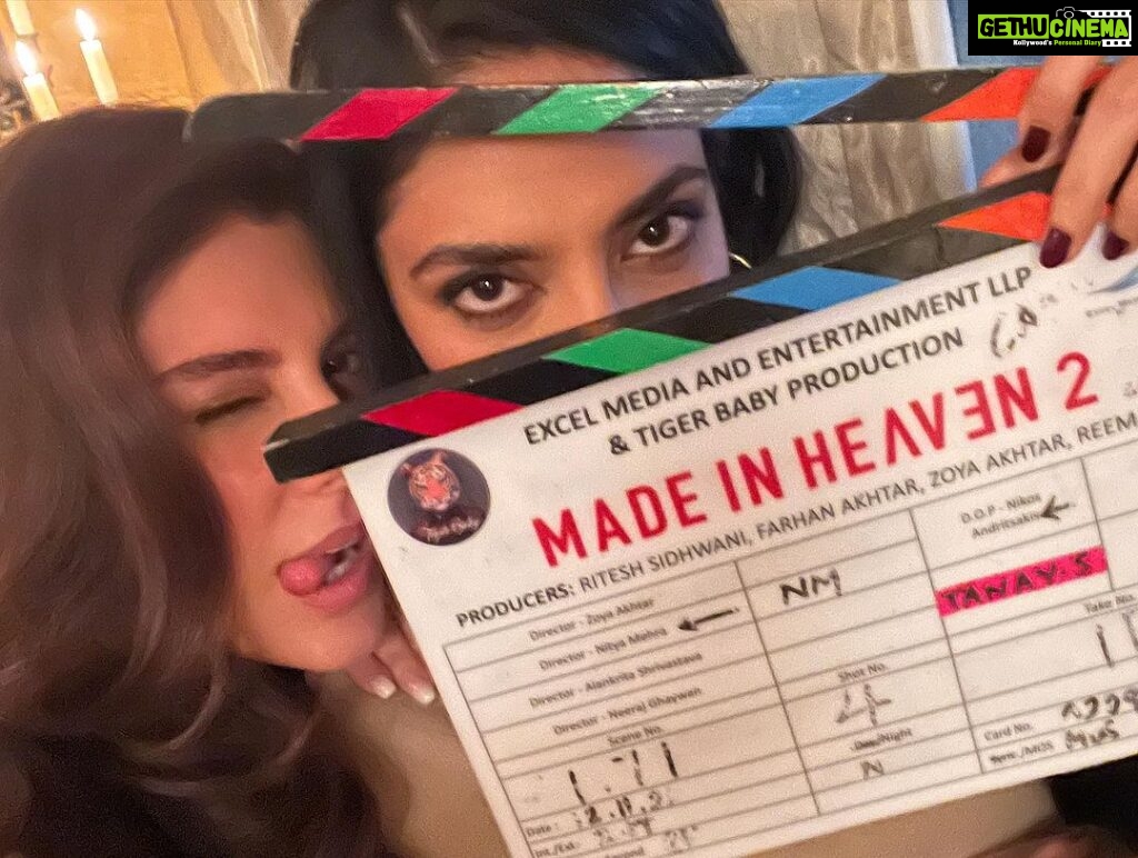 Elnaaz Norouzi Instagram - Made in Heaven 2 is all yours 🫶🏼 Look at these 3 Badass Women #LeilaShirazi ( my character ) #ZoyaAkhtar ( her boss lady self ❤) and #TaraKhanna ( the beautiful @sobhitad ) from Episode 4 💥 Let me know how y’all liked it 👰🏻‍♀ #MadeinHeaven #MadeinHeavenonPrime #bride #wedding #actor Nice, France