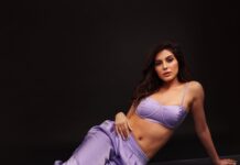 Elnaaz Norouzi Instagram - It’s all things purple!!! drop a 💜 in the comments 📸 - @samrat.02 💇🏼‍♀️ - @kamaldeepss 💄- @shreyamakeupandhair 👗- @eshaamiin1
