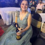 Falaq Naaz Instagram - Living the dream, one reality at a time! 💫 Thank you #IIFTAawards for this incredible honor. Styled by - @purvabansal5 Outfit by - @asopalav @saree.com_by_asopalav #FalaqNaaz #awards #iifta #achieve #reality #FalaqKiJahalq #FalaqKiFauj