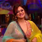 Falaq Naaz Instagram - Her smile is precious! 💎♥️ Our #Womaniya standing strong and smiling through her journey like a boss! 🔥 Shower some love and support for our girl #FalaqNaaz through the link in bio 🫶🏻 Styled by - @purvabansal5 Outfit by - @asopalav @saree.com_by_asopalav Earrings - @the_jewel_gallery @__snehasharma___ @officialjiocinema @vootselect @beingsalmankhan @endemolshineind #FalaqNaaz #FalaqinBBOTT2 #Falaq #BBOTT2 #BiggBossOTT2 #BBOTT2onJioCinema #womaniya