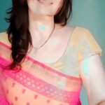 Falguni Rajani Instagram - #traditional #sareelove #saree #reelkarofeelkaro #instagood #gulfamkali #falgunithakkar