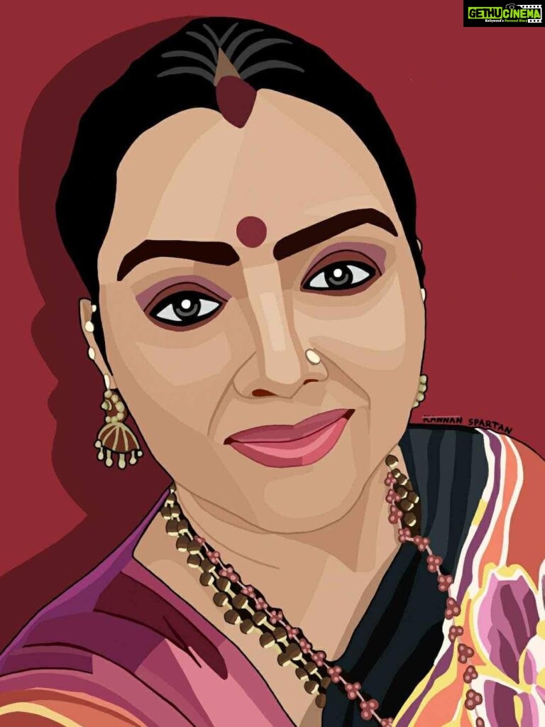 Fathima Babu Instagram - திரு Kannan Spartan வரைந்த ஓவியம். அவருக்கு என் நன்றியும் வாழ்த்தும்