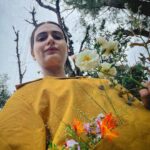 Fatima Sana Shaikh Instagram – That’s what my morning walks in the mountains looked like :)
Picking flowers mostly :p 
Also, the jacket and the beautiful shirt is by @sharlho Dharamshala, Himachal Pradesh..