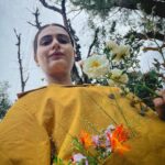 Fatima Sana Shaikh Instagram - That’s what my morning walks in the mountains looked like :) Picking flowers mostly :p Also, the jacket and the beautiful shirt is by @sharlho Dharamshala, Himachal Pradesh..