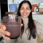 Freida Pinto Instagram - I highly recommend you try my latest obsession… As part owner and chief impact officer, I think the best part is that for every unit of Recovery sold @rookiewellness donates, $1 to charity water, a nonprofit organization bringing clean and safe water to people around the world.