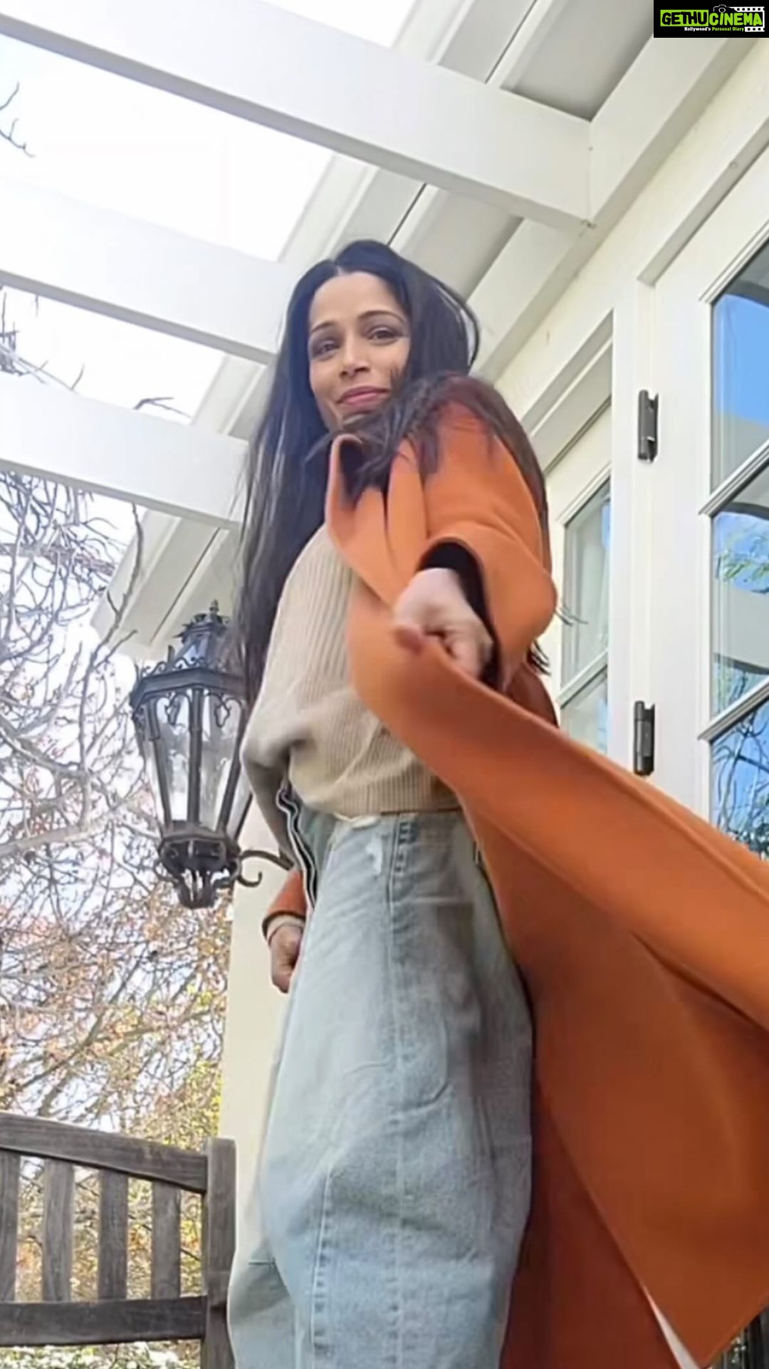 Freida Pinto Instagram - Dressing up for work these days isn't my norm but today felt different. Los Angeles, California