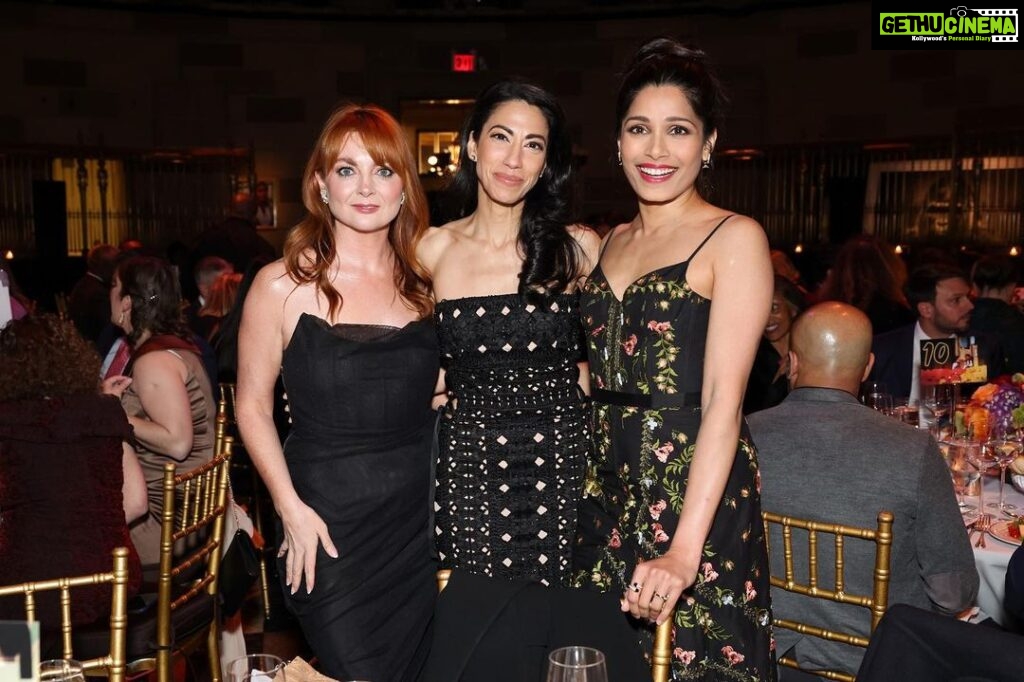 Freida Pinto Instagram - I couldn’t have asked for a more beautiful night celebrating @roomtoread with so many amazing people, including my dear friend @marthaadams who introduced Room to Read to me so many years ago. I continue to be inspired by this community of #changemakers led by the wonderful @gkmurali — from the educators, mentors, authors, illustrators and students who believe World Change Starts with Educated Children. I'm so excited for our next chapter together in producing #SheCreatesChange, the first nonprofit-led animation and live action film project to promote gender equality, premiering October 2023. You may even hear a familiar voice in one of the episodes. 😁 New York, New York