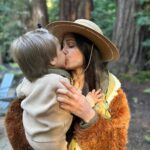 Freida Pinto Instagram - Mother Nature and my boy! My best teachers. Big Sur, California